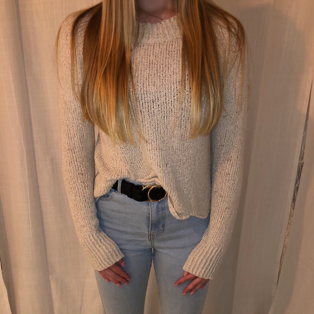 Knit beige sweater